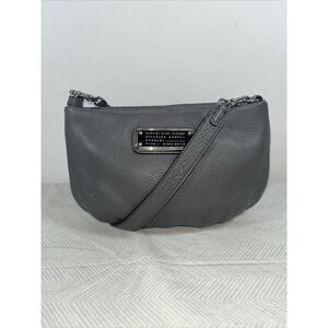 Marc by Marc Jacobs Y2K Classic Q Percy Crossbody Gray Pebbles Leather Bag Small